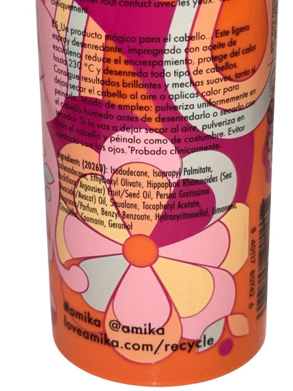 Amika The Wizard Silicone-Free Detangling Primer Spray 2 oz 60 mL New Hair Care